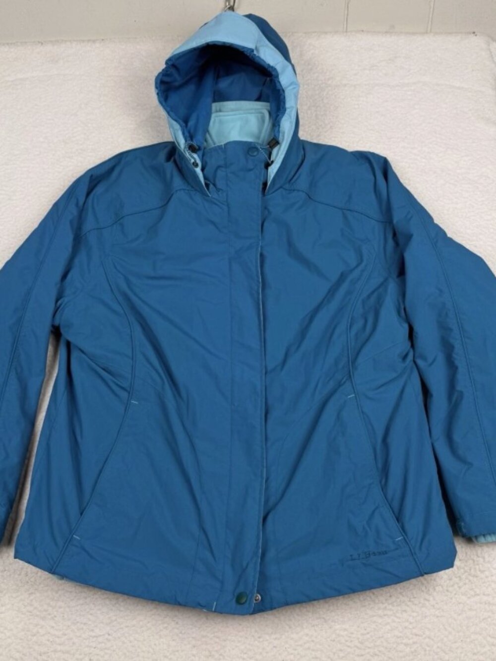 LL Bean 3 in 1 Rain Jacket - Blue - XL